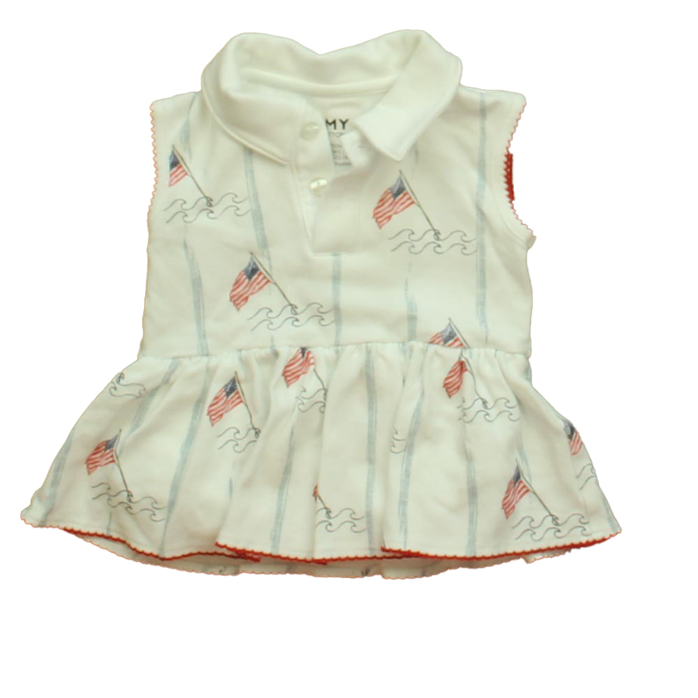 Sammy + Nat Girls White Dress size: 3M